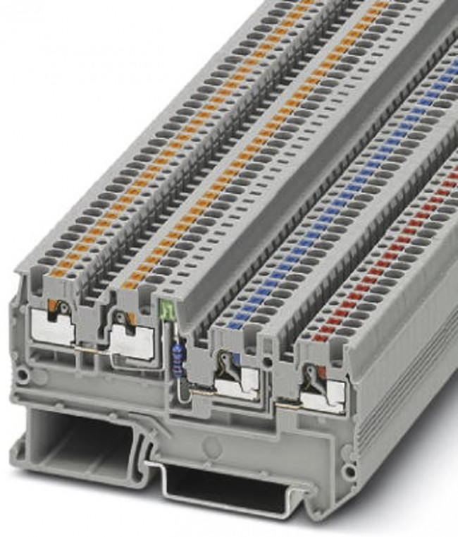 3244436, DIN Rail Terminal Blocks Sens/Act Term Block 26-14 AWG, Push-In 3244436, DIN Rail Terminal Blocks Sens/Act Term Block 26-14 AWG, Push-In