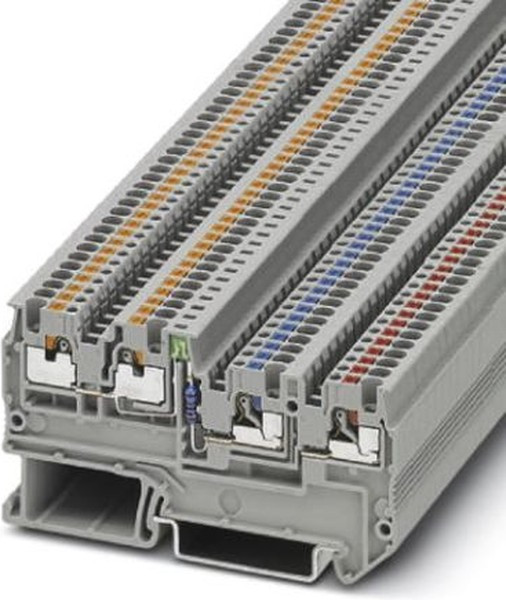3244436, DIN Rail Terminal Blocks Sens/Act Term Block 26-14 AWG, Push-In 3244436, DIN Rail Terminal Blocks Sens/Act Term Block 26-14 AWG, Push-In