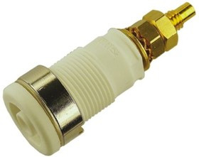 972354107, White Female Banana Plug Solder 1000V ac/dc 972354107, White Female Banana Plug Solder 1000V ac/dc