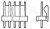 640445-9, Conn Wire to Board HDR 9 POS 3.96mm Solder ST Top Entry Thru-Hole Package