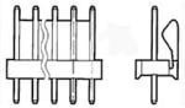 640445-9, Conn Wire to Board HDR 9 POS 3.96mm Solder ST Top Entry Thru-Hole Package