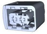 4-1418483-1, Automotive Connectors 2POS AMP MCP 2.8 REC HSG