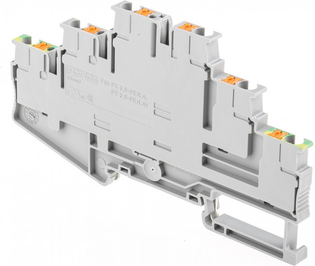 3210541, DIN Rail Terminal Blocks PT 2,5-PE/L/L