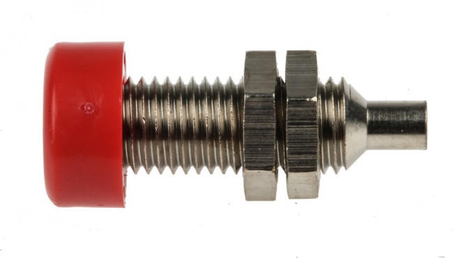 BU403NI-RT, Гнездо, "банан" 4мм, 32А, 33ВAC, 70ВDC, красный, никелированные BU403NI-RT, Гнездо, "банан" 4мм, 32А, 33ВAC, 70ВDC, красный, никелированные