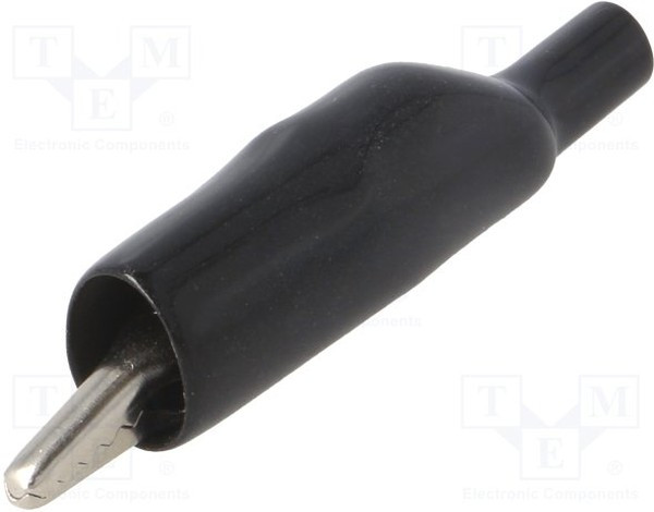 POM-2240-0, Зажим "крокодил", 5А, 60ВDC, черный, Диап.захвата: макс.7,62мм POM-2240-0, Зажим "крокодил", 5А, 60ВDC, черный, Диап.захвата: макс.7,62мм