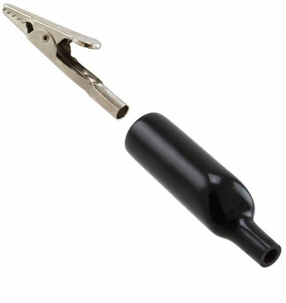 POM-2240-0, Зажим "крокодил", 5А, 60ВDC, черный, Диап.захвата: макс.7,62мм POM-2240-0, Зажим "крокодил", 5А, 60ВDC, черный, Диап.захвата: макс.7,62мм