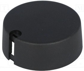 A1040649, Ручка, с указателем, пластмасса, dоси: 6мм, d40x16мм, черный