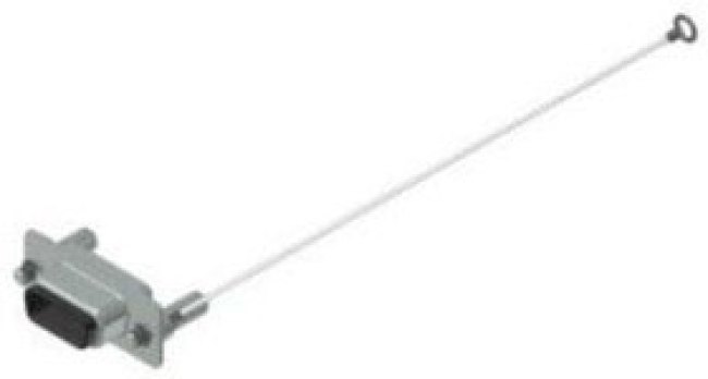 15-000170, D-Sub Tools &amp; Hardware 15P WTR RESISTANT SCREEN CAP FOR MALE D-SUB WITH LANYARD, M3 INS, JACK SCREWS