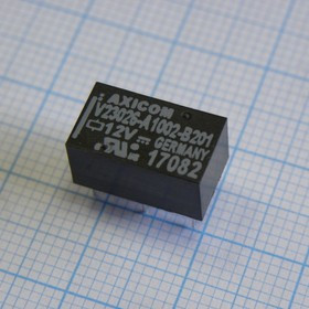 V23026A1002B201, Реле электромагнитное, SPDT, Uобмотки 12ВDC, 0,46A/150ВAC, 1А