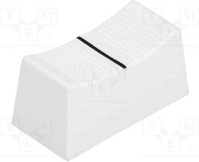 CS1/4A-WHE, Ручка: движок, Цвет: белый, 23x11x11мм, Мат-л: пластик