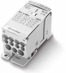 Блок распределительный монтаж на DIN-рейку или на поверхность макс. 400А 1 клемма на входе; 1 клемма на выходе IP10 FINDER 9D0154000111 Блок распределительный монтаж на DIN-рейку или на поверхность макс. 400А 1 клемма на входе; 1 клемма на выходе IP10 FINDER 9D0154000111