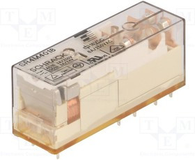 SR4M4018, Реле: электромагнитное, 3PST-NO + SPST-NC, Uобмотки: 18ВDC, 8А