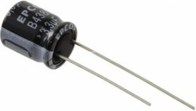 ECAP (К50-35), 33 мкФ, 450 В, 105°C, 16x25, B43851F5336M000, Конденсатор электролитический алюминиев ECAP (К50-35), 33 мкФ, 450 В, 105°C, 16x25, B43851F5336M000, Конденсатор электролитический алюминиев