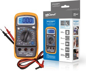 Мультиметр цифровой с противоударным чехлом M830L PROFI, 26044 8 Мультиметр цифровой с противоударным чехлом M830L PROFI, 26044 8