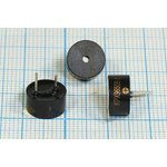 Зуммер магнитоэлектрический с генератором, размер 10x 5, напряжение 5В, частота 2.7кГц, контакты 2P5