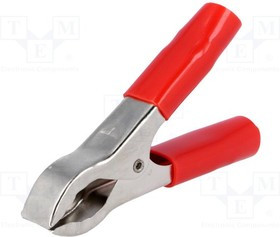 CRCLRE-07, Зажим "крокодил", 30А, Диап.захвата: макс.25мм, Длина: 80мм CRCLRE-07, Зажим "крокодил", 30А, Диап.захвата: макс.25мм, Длина: 80мм