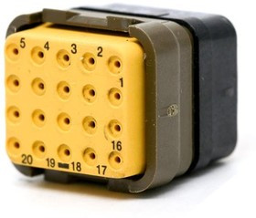 DMC-M20-22AB, Rectangular MIL Spec Connectors DMC MOD P 20C 20#22 B LC