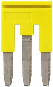XW5S-S2.5-3, Terminal Block Tools &amp; Accessories ShortBar ScrwTB 2.5mmYel 3pol