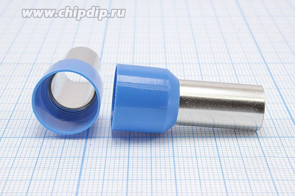 Наконечник штыревой втулочный изолированный (20мм) синий 50мм² НШвИ 50-20; №15279 клемма нак/каб 10,3x20\10,9\S50,0 \обж\глб\НШвИ50- Наконечник штыревой втулочный изолированный (20мм) синий 50мм² НШвИ 50-20; №15279 клемма нак/каб 10,3x20\10,9\S50,0 \обж\глб\НШвИ50-