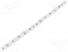 HH-SRGB30F010-3535-12 WHITE PCB IP20, Лента LED, RGB, LED/м 30, SMD, 3535, 12В, W 10мм, L 1м, IP20, 6Вт/м
