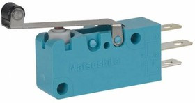 ABV1216613, Basic / Snap Action Switches 250VAC 3A Turquo Roller Lever ABV1216613, Basic / Snap Action Switches 250VAC 3A Turquo Roller Lever