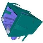 RJSBE5381C1, Conn RJ-45 RCP 8 POS 2.54mm Solder RA Thru-Hole 12 Terminal 1 Port