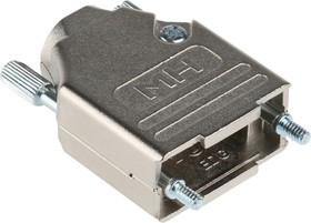 MHDTZK9-RA-K, MHDTZK-RA Series Zinc D Sub Backshell, 9 Way, Strain Relief MHDTZK9-RA-K, MHDTZK-RA Series Zinc D Sub Backshell, 9 Way, Strain Relief