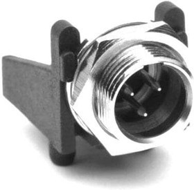 AG3MCCH, XLR Connectors 3 Pole Mini XLR Chassis Mount G Type Male Contacts Horizontal PCB Nickel Finish