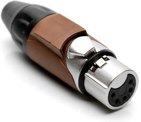 AX5F1M, XLR Connectors 5P SOCKET F PLUG BLACK MARK SLEEVE