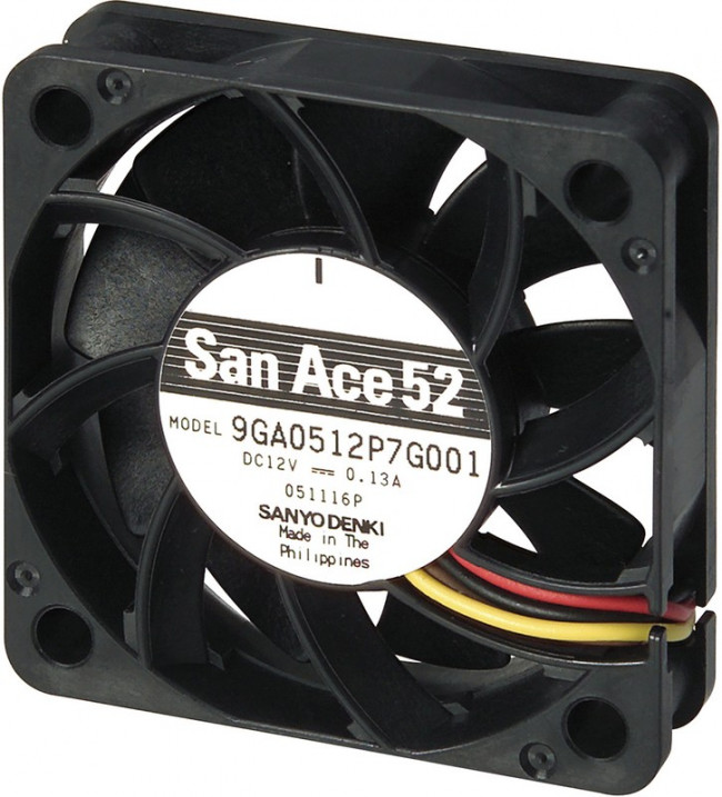 Вентилятор Sanyo Denki San Ace 9GA0512P7G001 DC12V 1.56W 0.13A 52x15 4pin