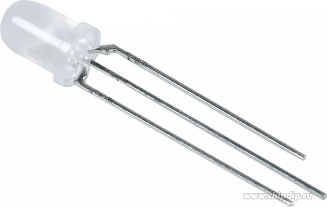 L-59EYW, Светодиод красный/желтый 60° d=5мм 60/40мКд 625/588нМ