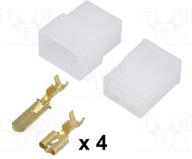 OK-4MF, Наконечник: плоский, "мама"/"папа", обжим, на провод, 2,5мм2