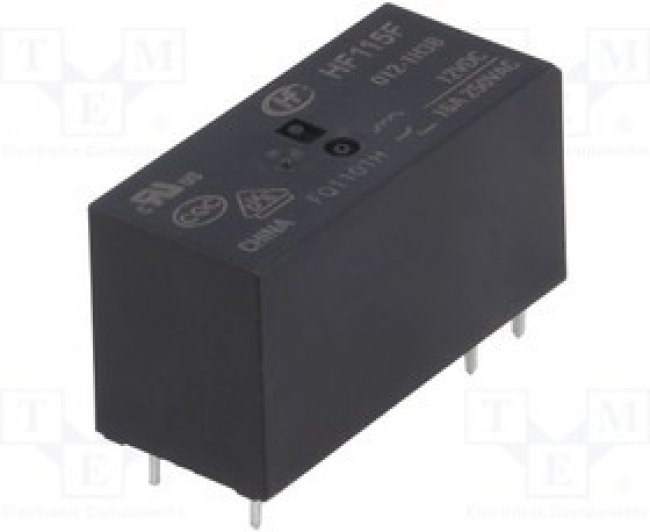 HF115F/012-1H3B, Реле: электромагнитное, SPST-NO, Uобмотки: 12ВDC, 16A/250ВAC, 16А HF115F/012-1H3B, Реле: электромагнитное, SPST-NO, Uобмотки: 12ВDC, 16A/250ВAC, 16А