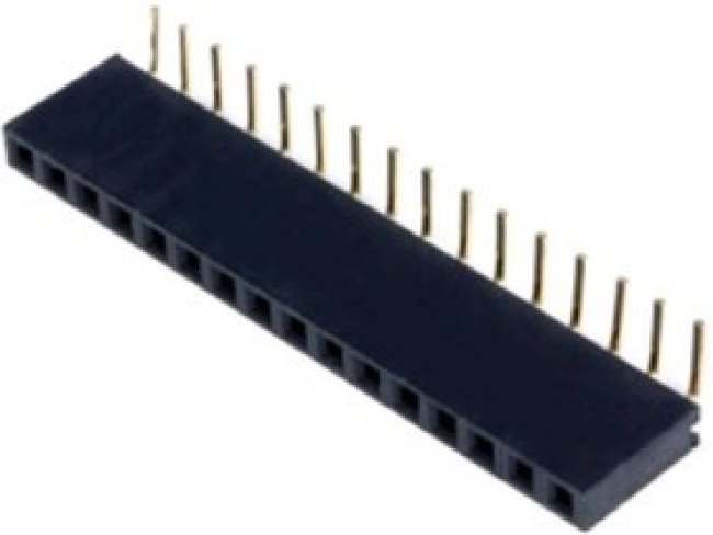 PBS-16R (DS-1024 - 1x16 - R), Гнездо на плату 2.54мм 1х16pin угловое PBS-16R (DS-1024 - 1x16 - R), Гнездо на плату 2.54мм 1х16pin угловое