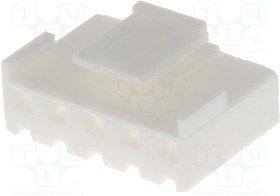 NS39-G5, Вилка, провод-плата, "мама", NS39, 3,96мм, PIN: 5, без контактов