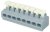 HB0502900090G, TERMINAL BLOCK, WTB, 5POS, 24-18AWG, TH
