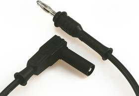 PJ2042-100-B, Измерительный провод, 70ВDC, 33ВAC, 20А, Дл: 1м, черный