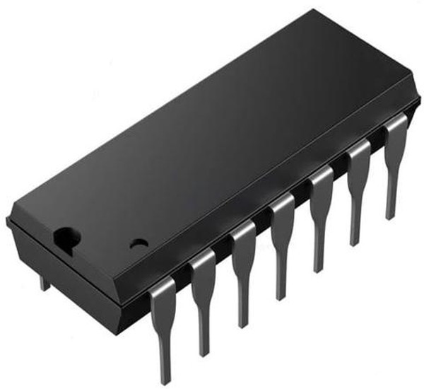 SN74LS05N, Шесть инверторов с открытым коллекторным выходом, [DIP-14]