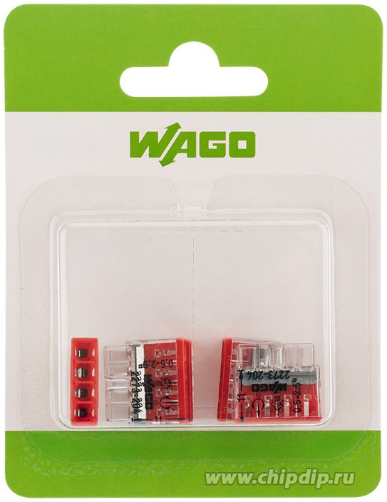 07-5133-05, 2273-204 Экcпресс-клемма, 4-проводная до 2,5 мм², (5 шт/уп)