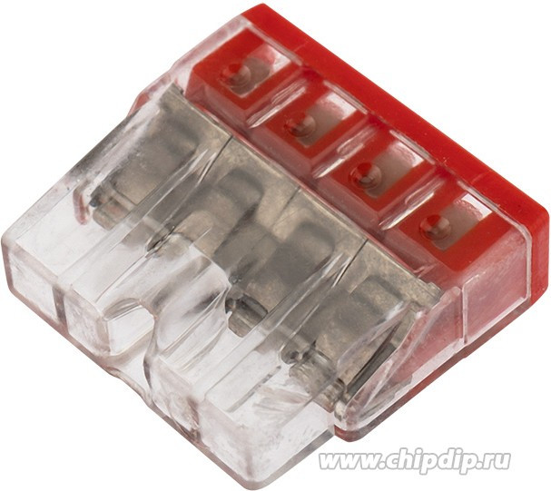 07-5133-05, 2273-204 Экcпресс-клемма, 4-проводная до 2,5 мм², (5 шт/уп)