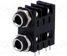 ACJM-MHD, Phone Connectors 1/4" PHONE SKT MONO HPCB PIGYBAC MTL NUT ACJM-MHD, Phone Connectors 1/4" PHONE SKT MONO HPCB PIGYBAC MTL NUT