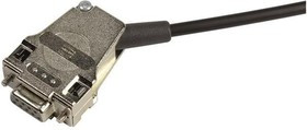 09670090335, D-Sub Backshells D SUB 9P SIDE ENTRY MET HOOD