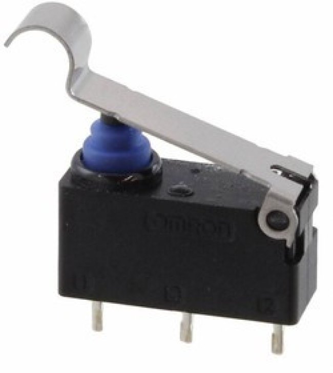 D2HW-A231D, Микропереключатель SNAP ACTION; с рычагом с имитацией ролика