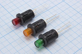 Включатель кнопочный без фиксации желтый с подсветкой (SPST), OFF-(ON), 12В/1А; №10233Y ПКн\ 12\ 1,0\(SPST)\d 9,3\чер\ILжел\ \4C\R13-529ALY