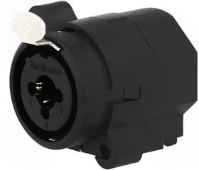 ACJC6V, Гнездо, Jack 6,35мм + XLR, "мама", прямой, с кнопкой, THT, 50В