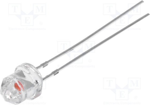 OSK5DKEDD1A, LED; 4.85mm; pink; 500?750mcd; 2.9?3.6V; Lens: transparent; 20mA