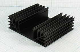 Радиатор охлаждения 100x116x 33, E03, Al, черный, BLA247-100