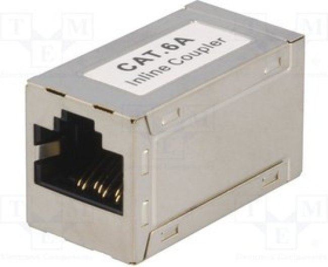 LOG-NP0025, Проходник, соединитель, PIN: 8, Кат: 6a, экранированный, Конф: 8p8c