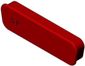 F1042-5P / 1727040091, 172704 Series Dust Cap For Use With Size 5 Male D-sub