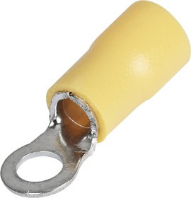 084-04-120, Наконечники НКИ 5.5-4 кольцо 4-6мм желтый (уп./20 шт) HLT